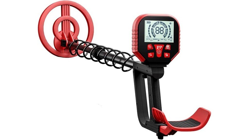 lightweight adjustable metal detector